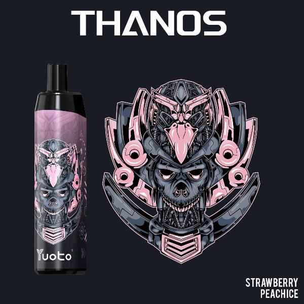 Yuoto Thanos Vape (E-Cigarette) 5000 Puffs - Strawberry Peach Ice