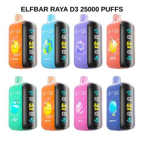 Elfbar Raya D3 Disposable Vape 25000 Puffs - Green Apple
