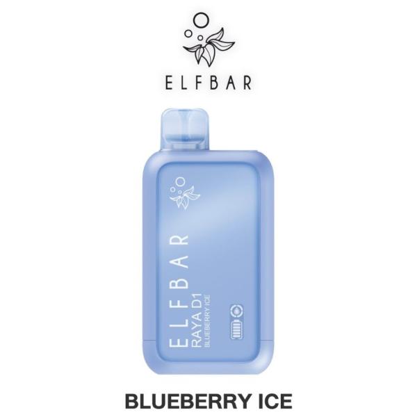 ELF BAR RAYA D1 DISPOSABLE VAPE 13000 PUFFS BLUEBERRY ICE