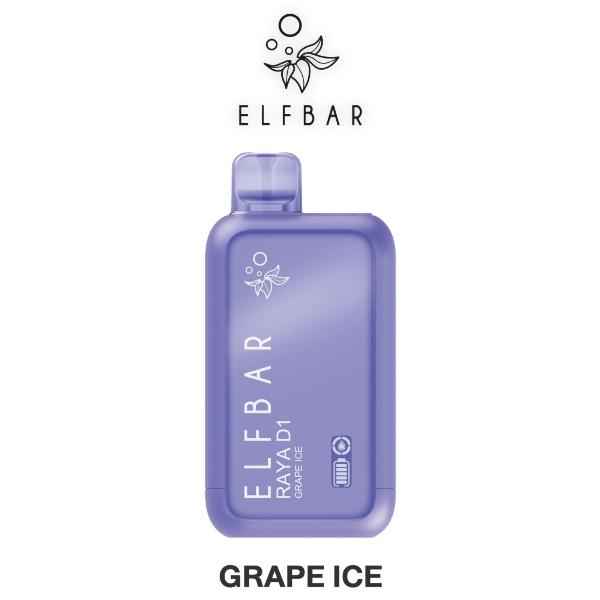 Elf Bar Raya D1 Disposable Vape 13000 Puffs - Grape Ice