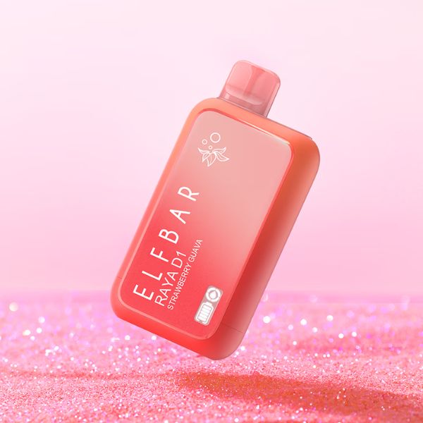 ELF BAR RAYA D1 DISPOSABLE VAPE 13000 PUFFS STRAWBERRY GUAVA