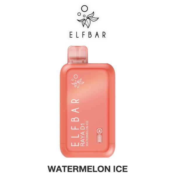 Elf Bar Raya D1 Disposable Vape 13000 Puffs Watermelon Ice