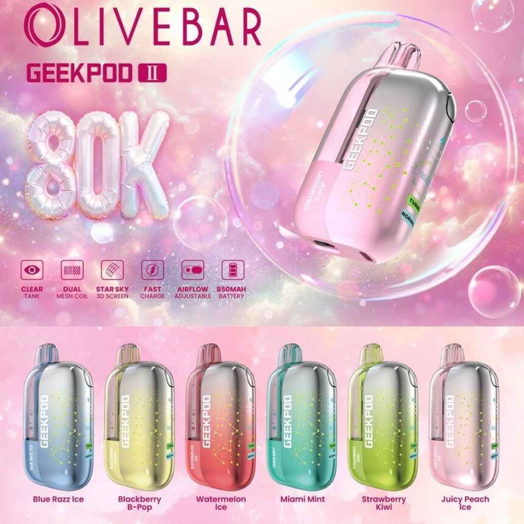 Olivebar Geekpod Vape 80000 Puffs Online in India