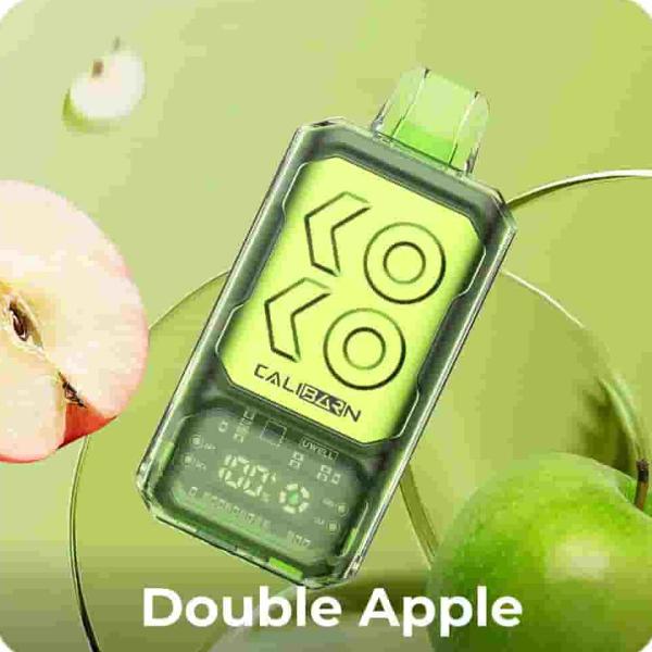 BUY CALIBURN BAR DISPOSABLE VAPE 12000 PUFFS - DOUBLE APPLE VapeBro BUY CALIBURN BAR DISPOSABLE VAPE 12000 PUFFS - DOUBLE APPLE VapeBro