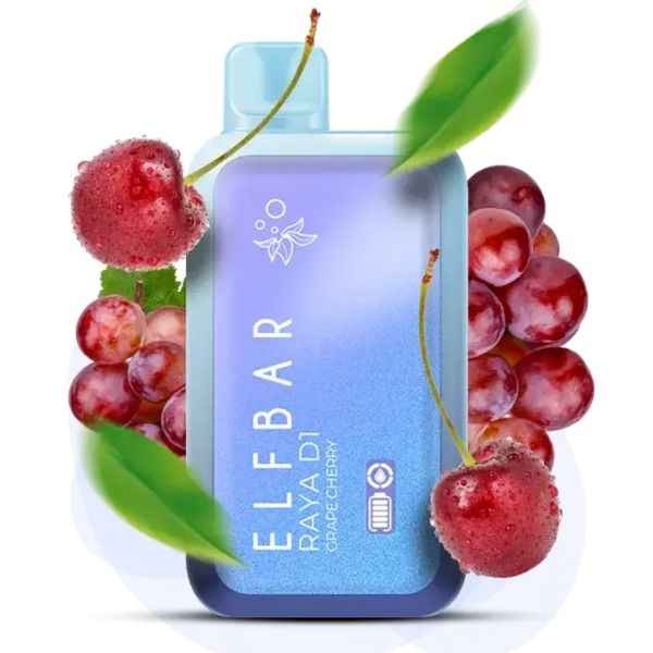 Elf Bar Raya D1 Disposable Vape 13000 Puffs - Grape Cherry