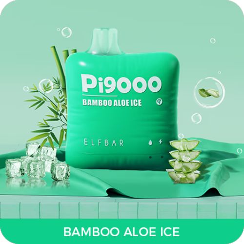 Elf Bar Pi9000 Disposable pod 9k Puffs Bamboo Aloe Ice