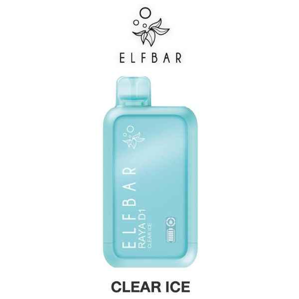 Elf Bar Raya D1 Disposable Vape 13000 Puffs - Clear Ice
