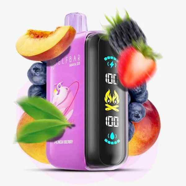 Elfbar Raya D3 Disposable Vape 25000 Puffs - Peach Berry