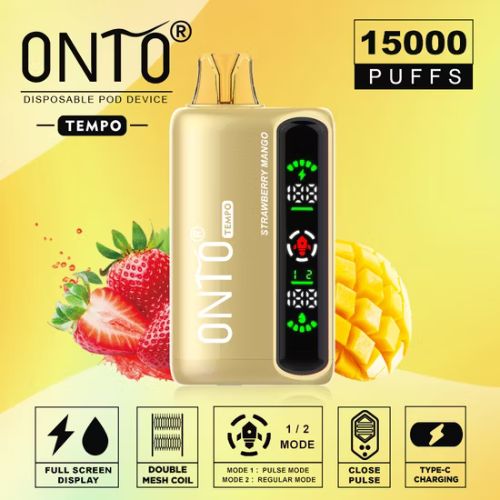 onto tempo 15000 puffs vape device