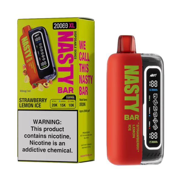 Nasty Vape 20k puffs strawberry lemon ice