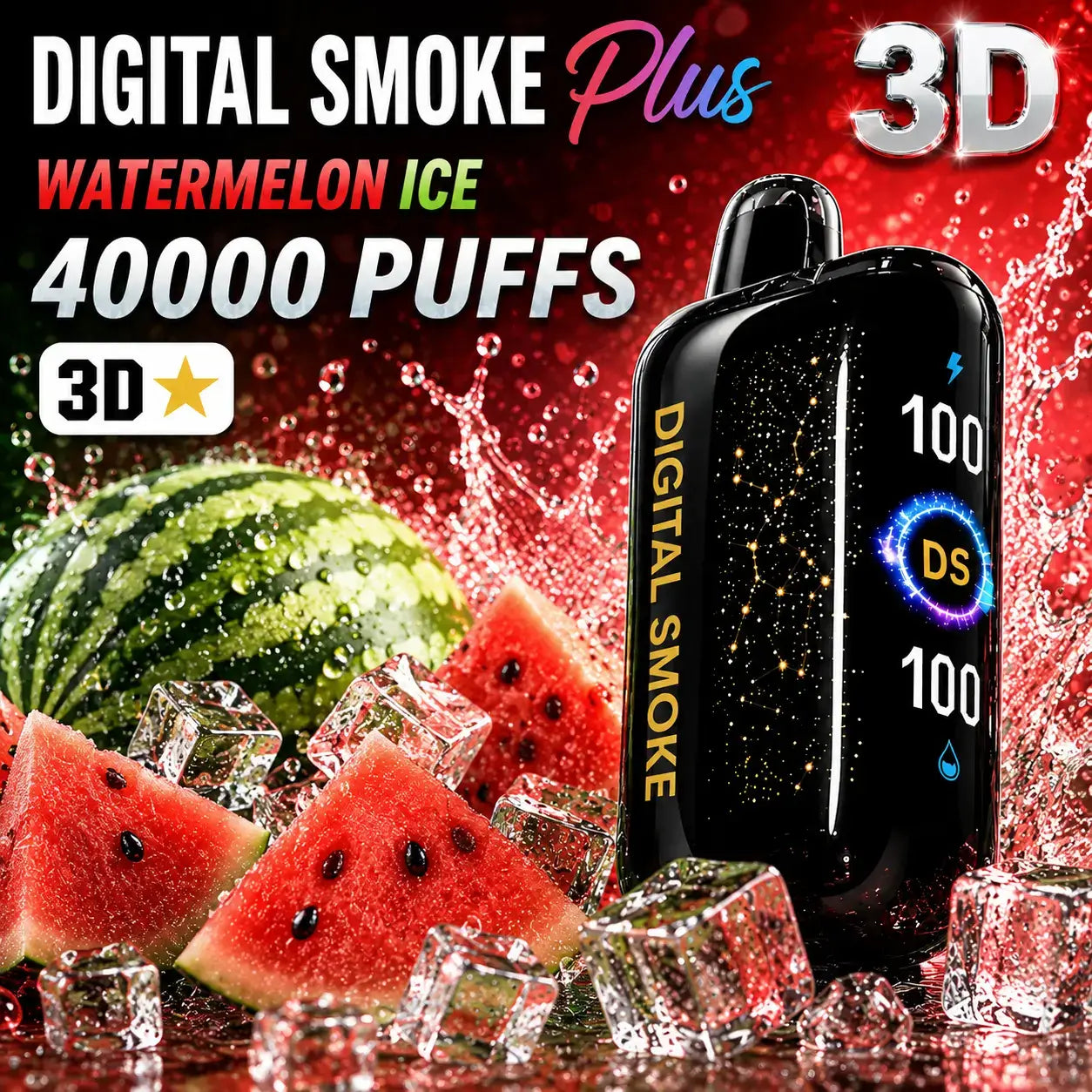 Digital Smoke 3D Vape 40k puffs Watermelon Ice