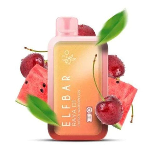 ELF BAR RAYA D1 DISPOSABLE VAPE 13000 PUFFS CHERRY WATERMELON