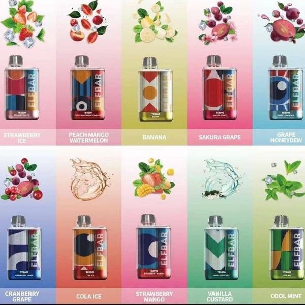 ELF BAR TE6000 DISPOSABLE VAPE - STRAWBERRY JUICY PEACH - VapeBro