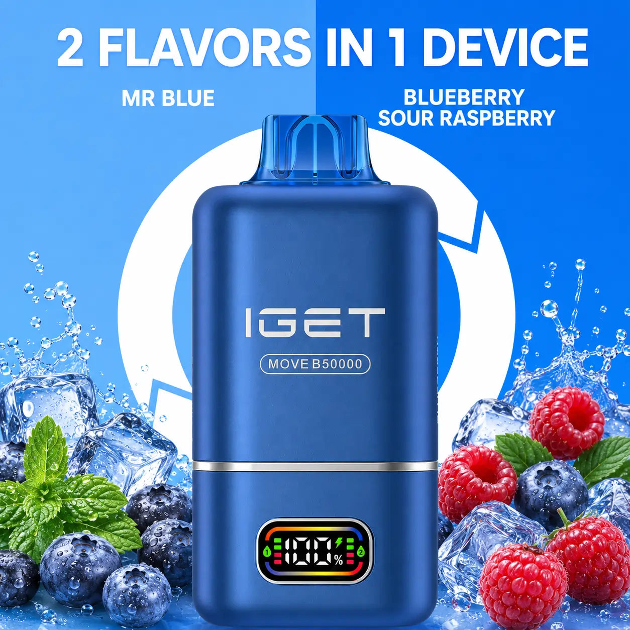 IGet Move B50000 - MrBlue +Blueberry Sour Rasberry
