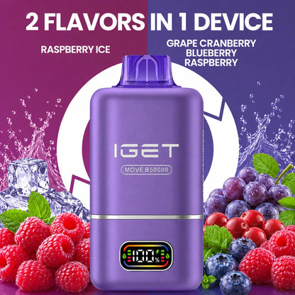 IGet Move B50000 - Rasberry ICe+ Grape Craneberry