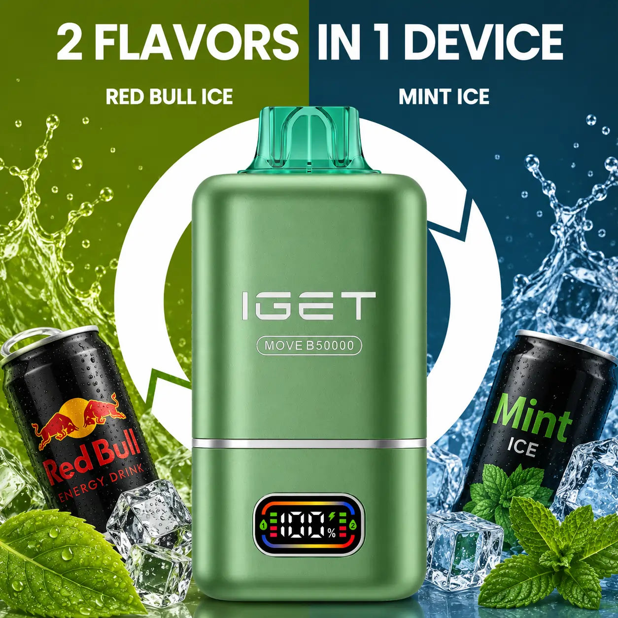 IGet Move B50000 - Red Bull Ice+ Mint Ice 
