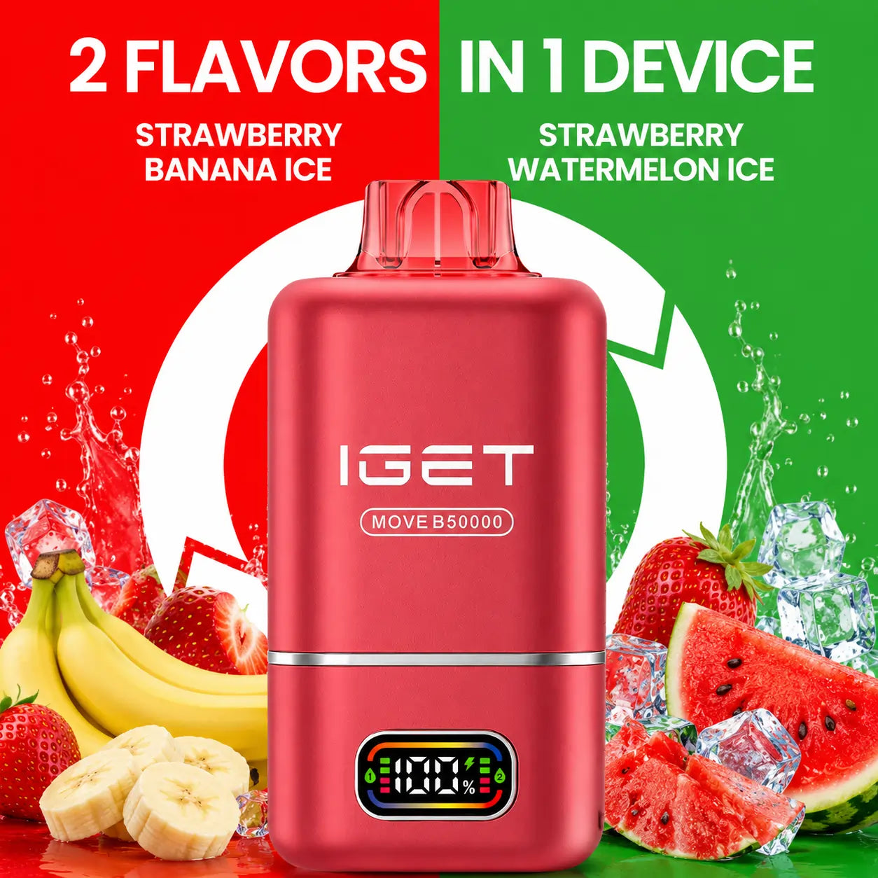 IGet Move B50000 - Strawberry Banana ICe + Strawberry ICe