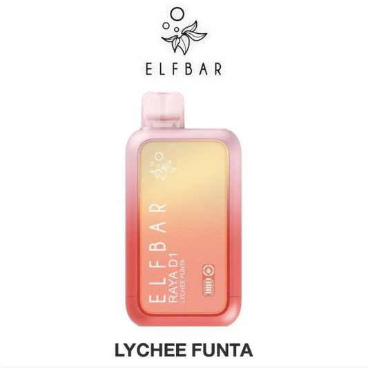 Elf Bar Raya D1 Disposable Vape 13000 Puffs Lychee Funta