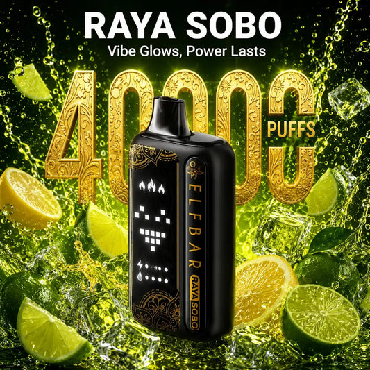 Elf bar Raya Sobo 40000 Puffs Vape - Lemon Lime flavor