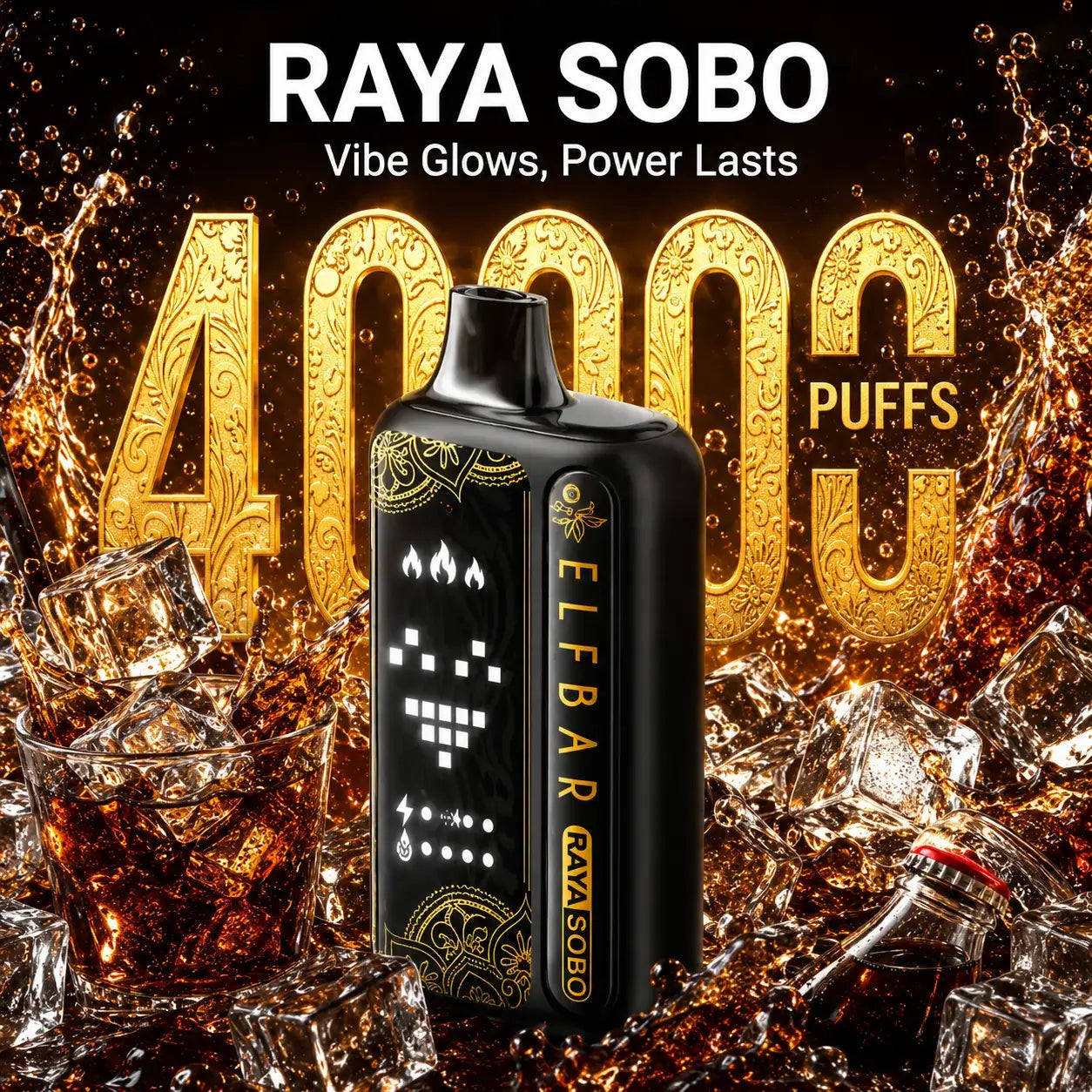 Elf bar Raya Sobo 40000 Puffs Vape - Cola Ice